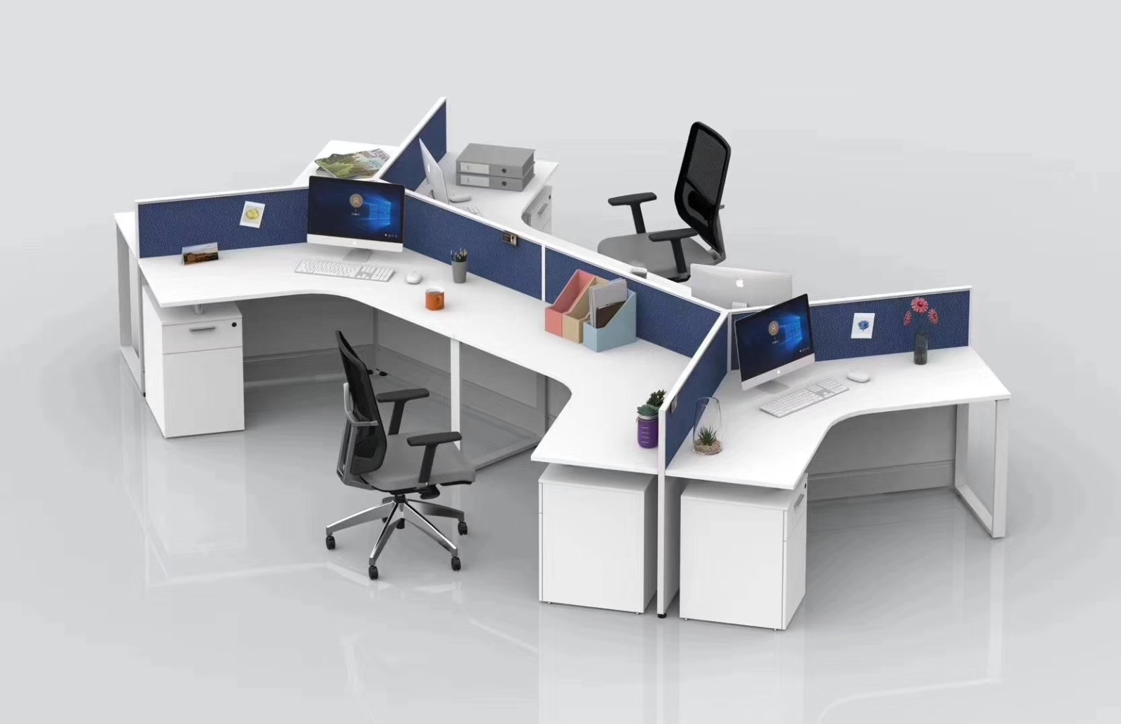 南京办公家具定制职员办公桌员工组合桌及屏风工位卡位桌椅组合定做