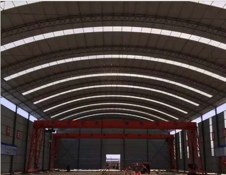 南京做伸缩式钢筋加工棚的厂家 轻钢结构厂房 简易钢构大棚 铁皮棚