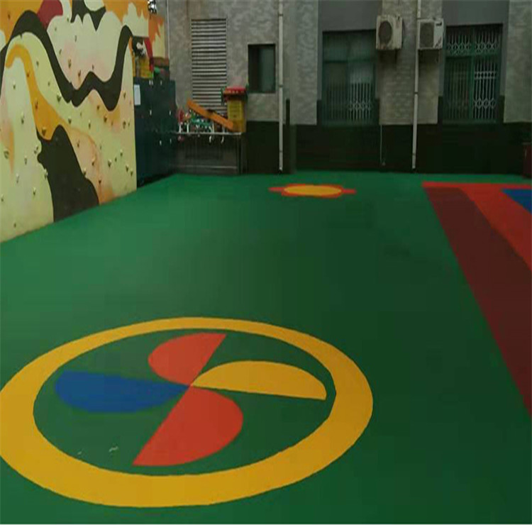 epdm塑胶地板游乐场休闲小区地板幼儿园安全地垫跑道彩色颗粒施工