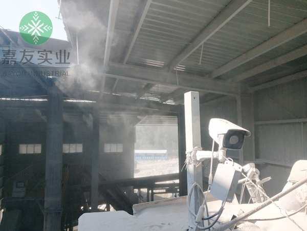 碎石场喷雾除尘系统雾化除尘设备粉尘捕集效率高